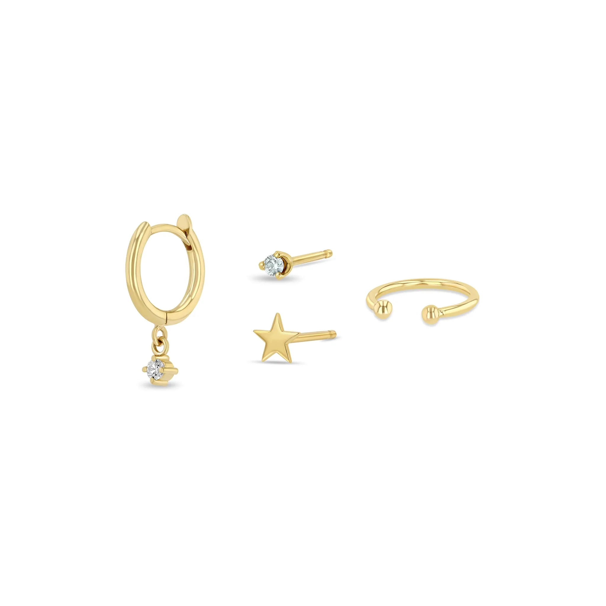 14k Mix & Match Earring Set