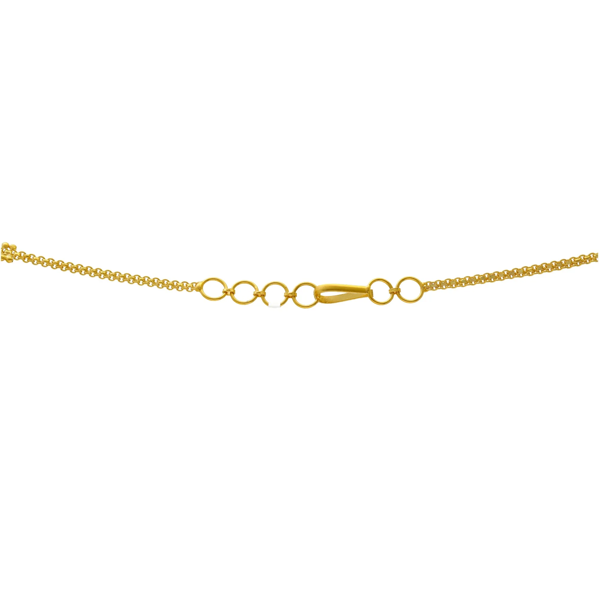 22K Yellow Gold Beaded Necklace Set (37.3gm)