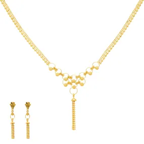 22K Yellow Gold Haaya Beaded Jewelry Set