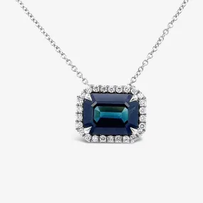 4.20ct Sapphire & Diamond Necklace