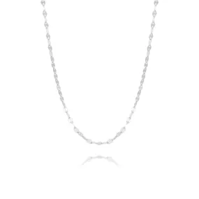 925 Silver Lips Chain Necklace