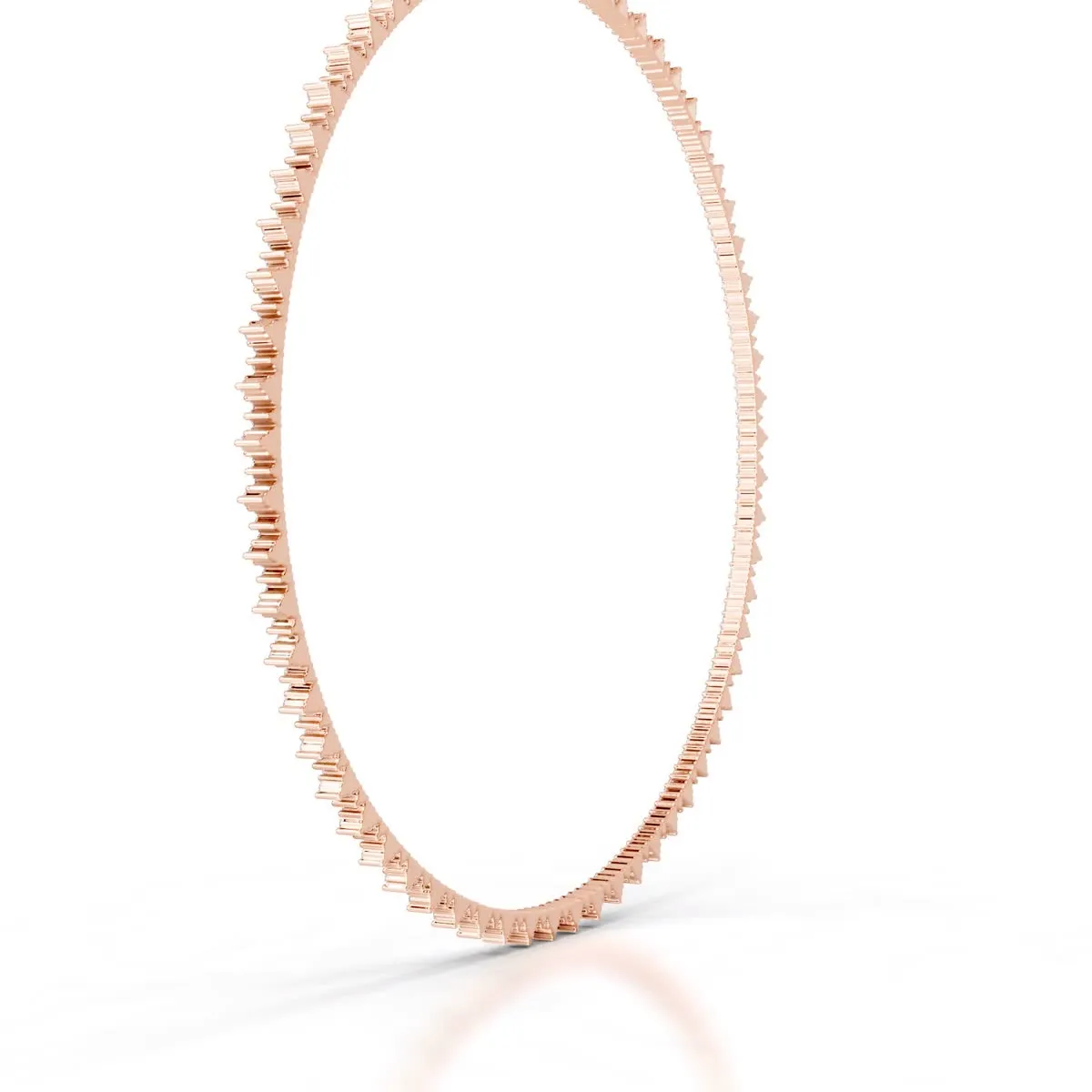 Astrid Diamond Tennis Collier   (11 Carat) -14K Rose Gold