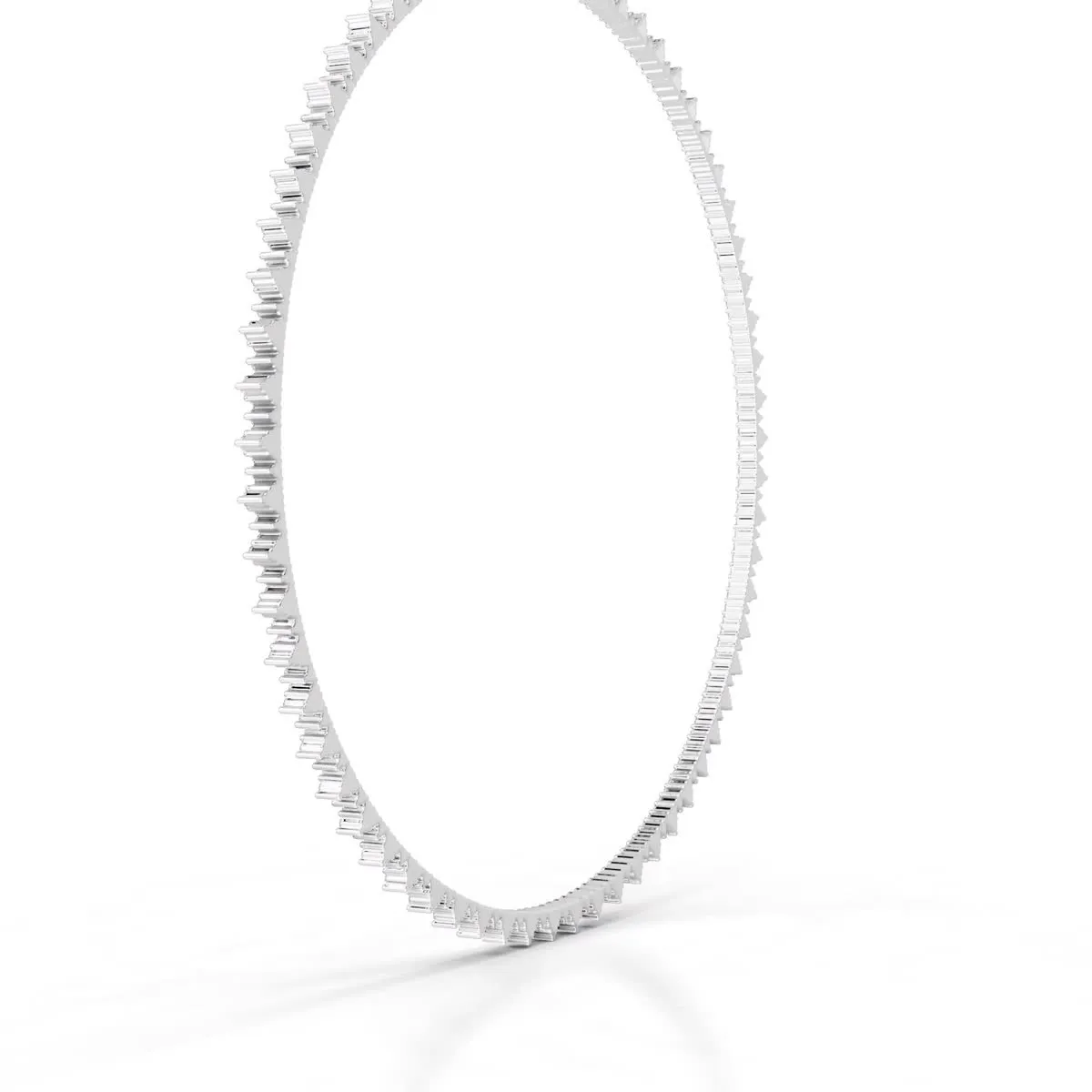 Astrid Diamond Tennis Collier   (11 Carat) -14K White Gold