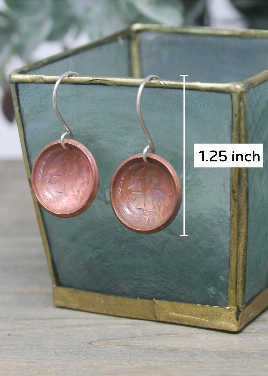 Australia World Coin Earrings