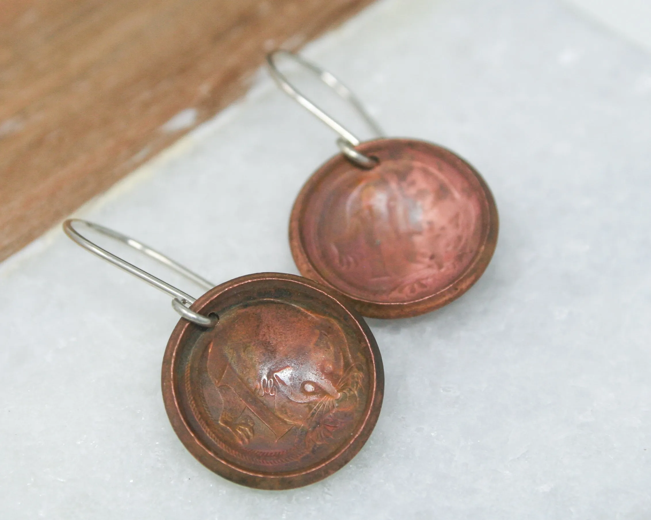 Australia World Coin Earrings