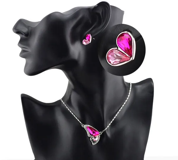 Austrian Crystal Butterfly Necklace, Bracelet & Earrings Fashion Jewelry Set