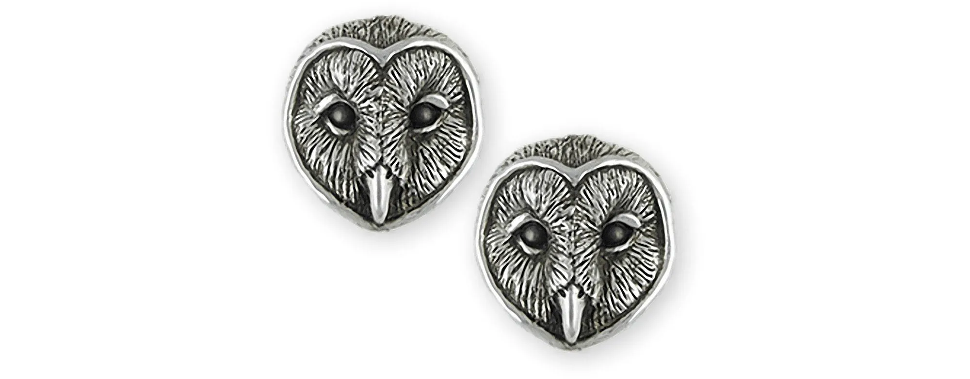 Barn Owl Jewelry Sterling Silver Handmade Barn Owl Earrings  OW23X-E