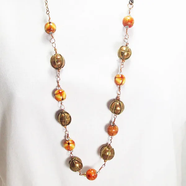 Callidora Beaded Costume Jewelry Necklace