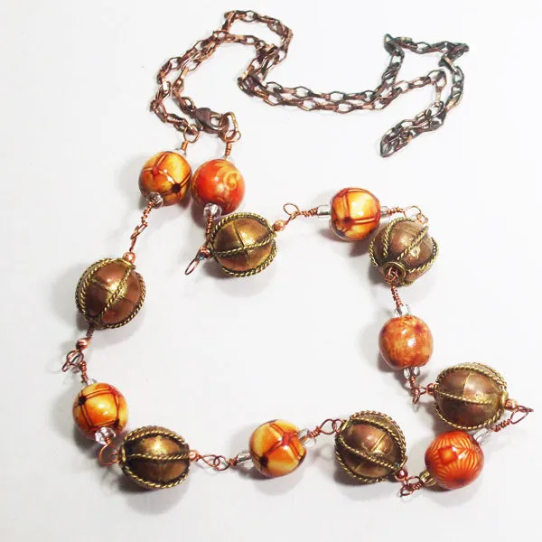 Callidora Beaded Costume Jewelry Necklace