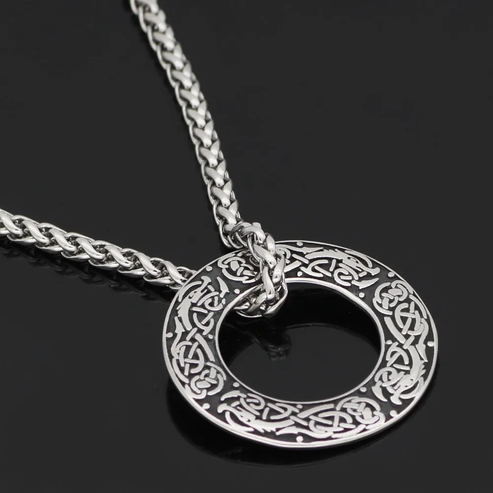 Celtic Dragon Charm Necklace