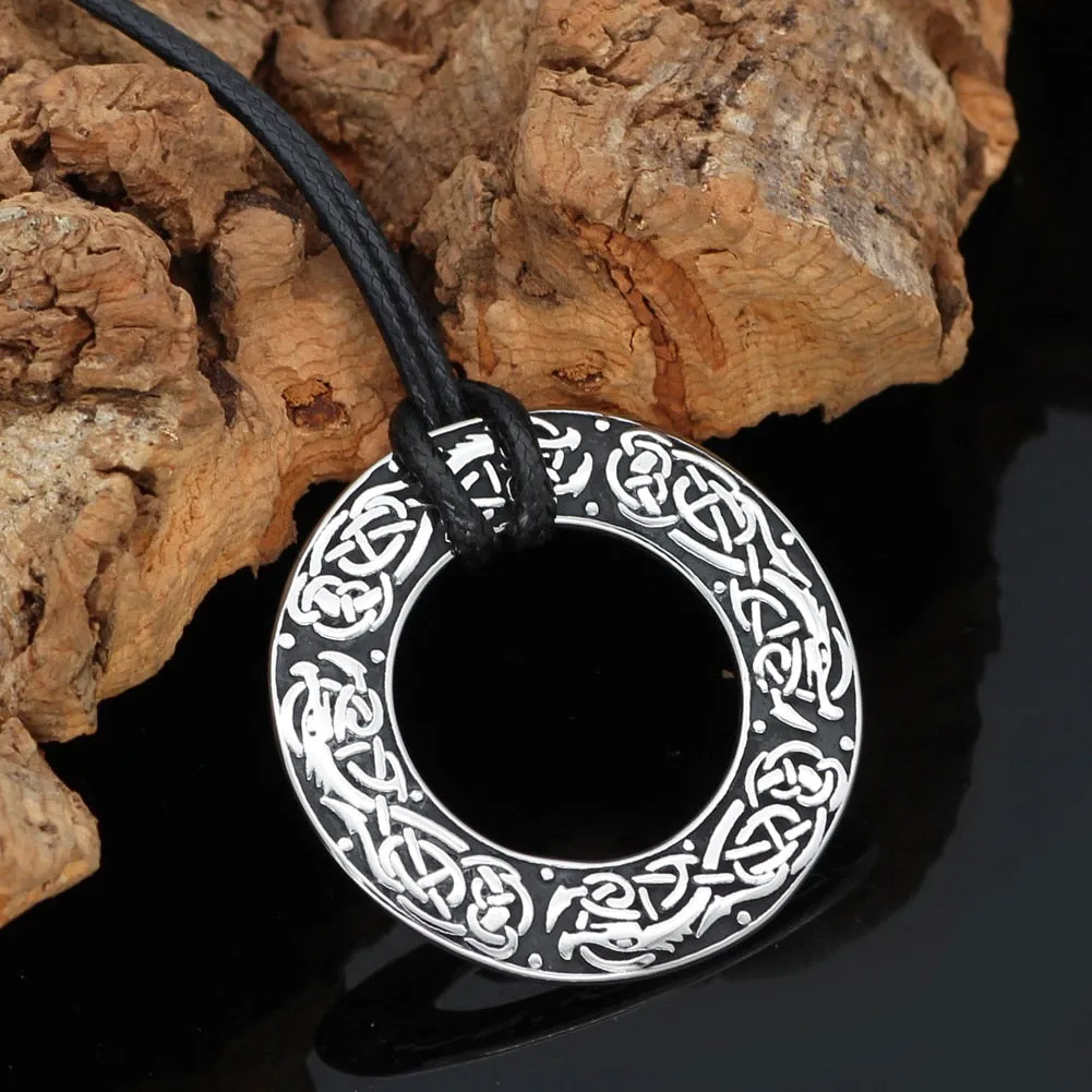 Celtic Dragon Charm Necklace