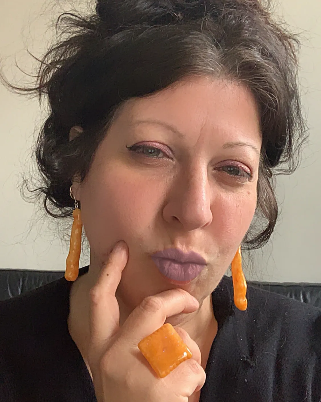 Cheese Snack Earrings