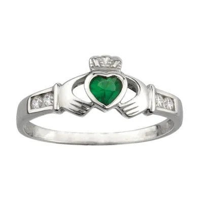 Claddagh Ring with CZ