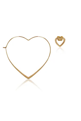 COLETTE Duo Heart Earring Set