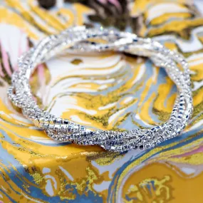 Colleen Twist Bracelet Silver