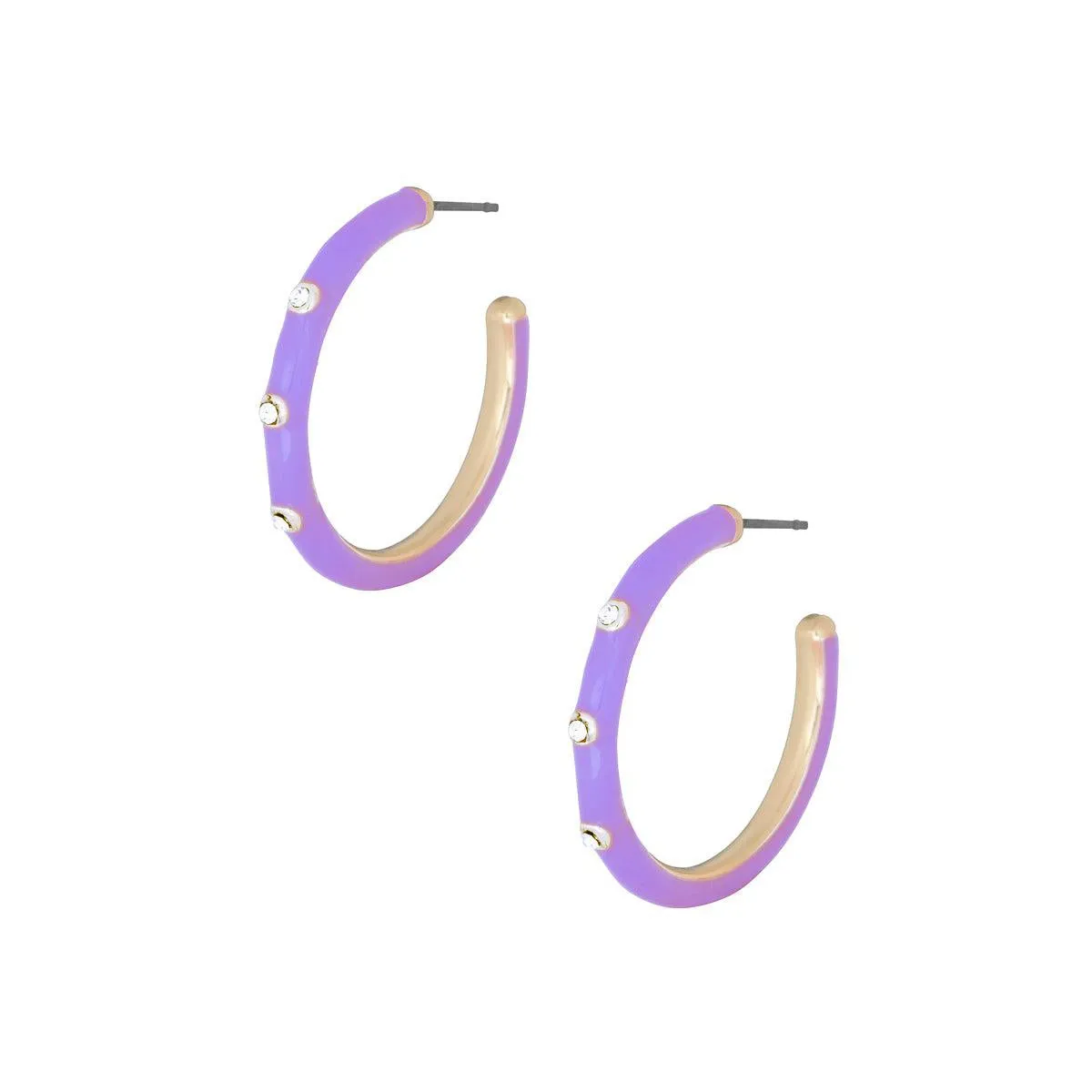 Color Metal Hoop Earring