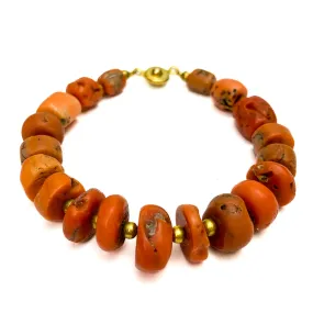 Coral Bracelet, Graduated 5-12mm