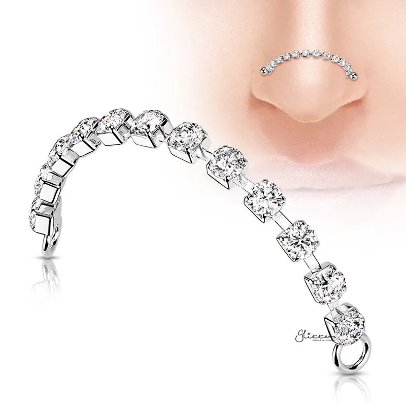 Crystal set Connector Chain - Silver