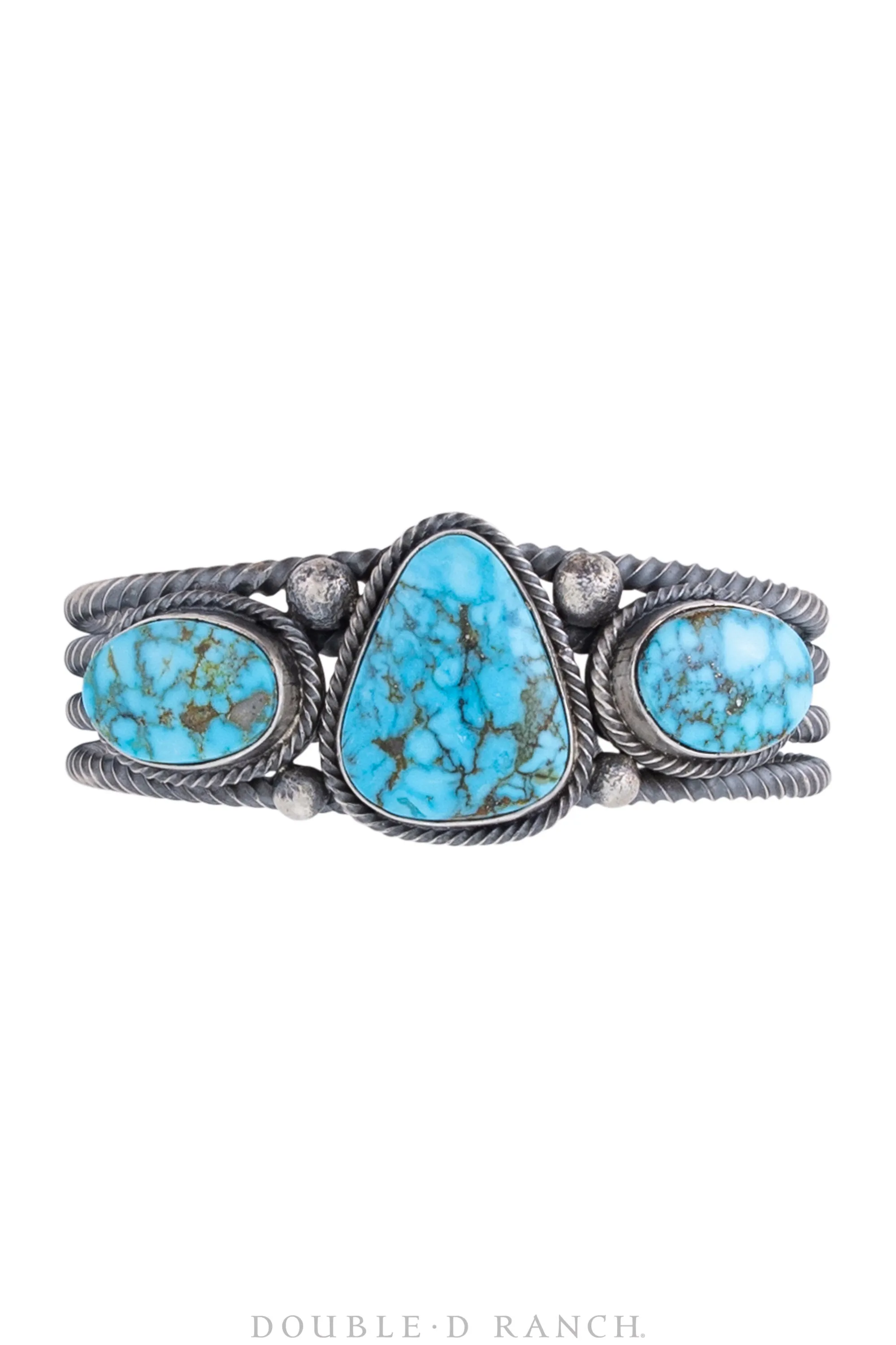 Cuff, Natural Stone, Turquoise, 3 Stone, contemporary, 2992