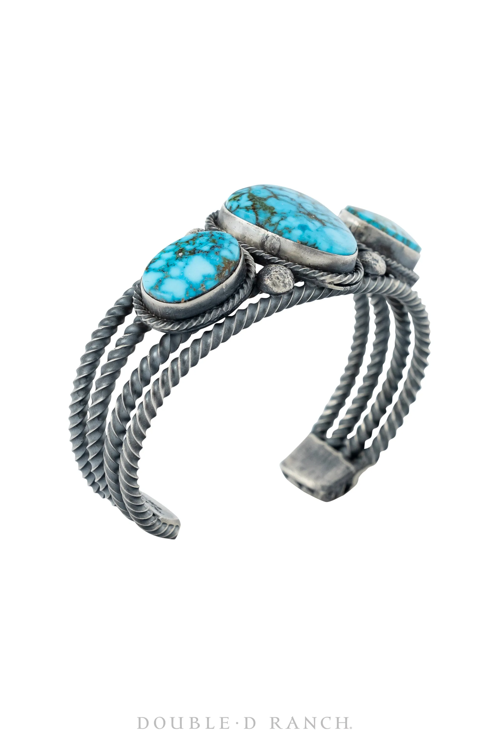 Cuff, Natural Stone, Turquoise, 3 Stone, contemporary, 2992