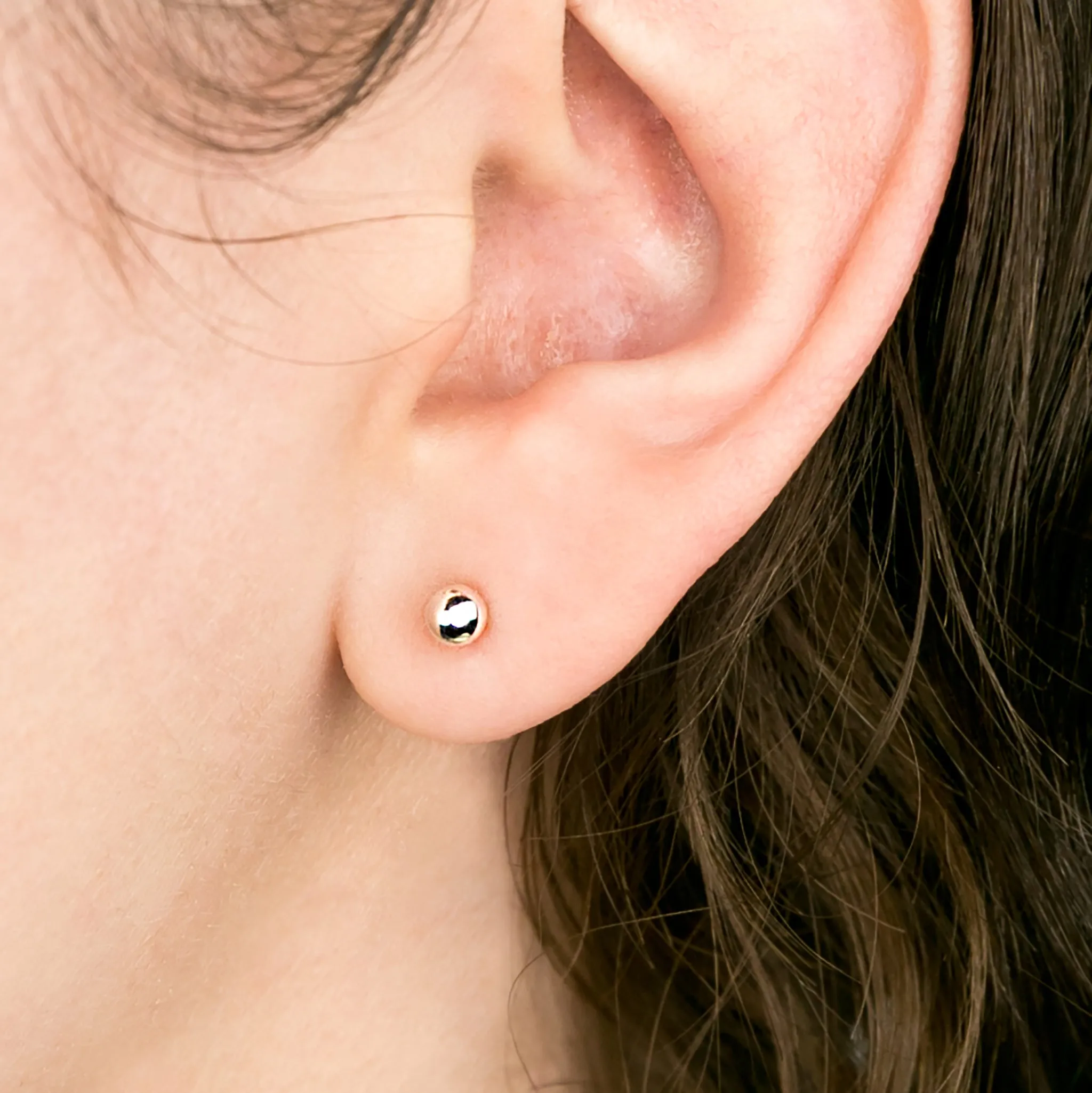 Dainty Sphere Studs