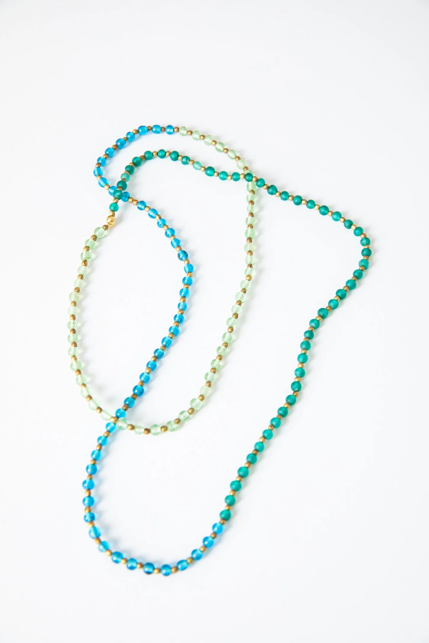 Double Vision Colorblock Beaded Necklace