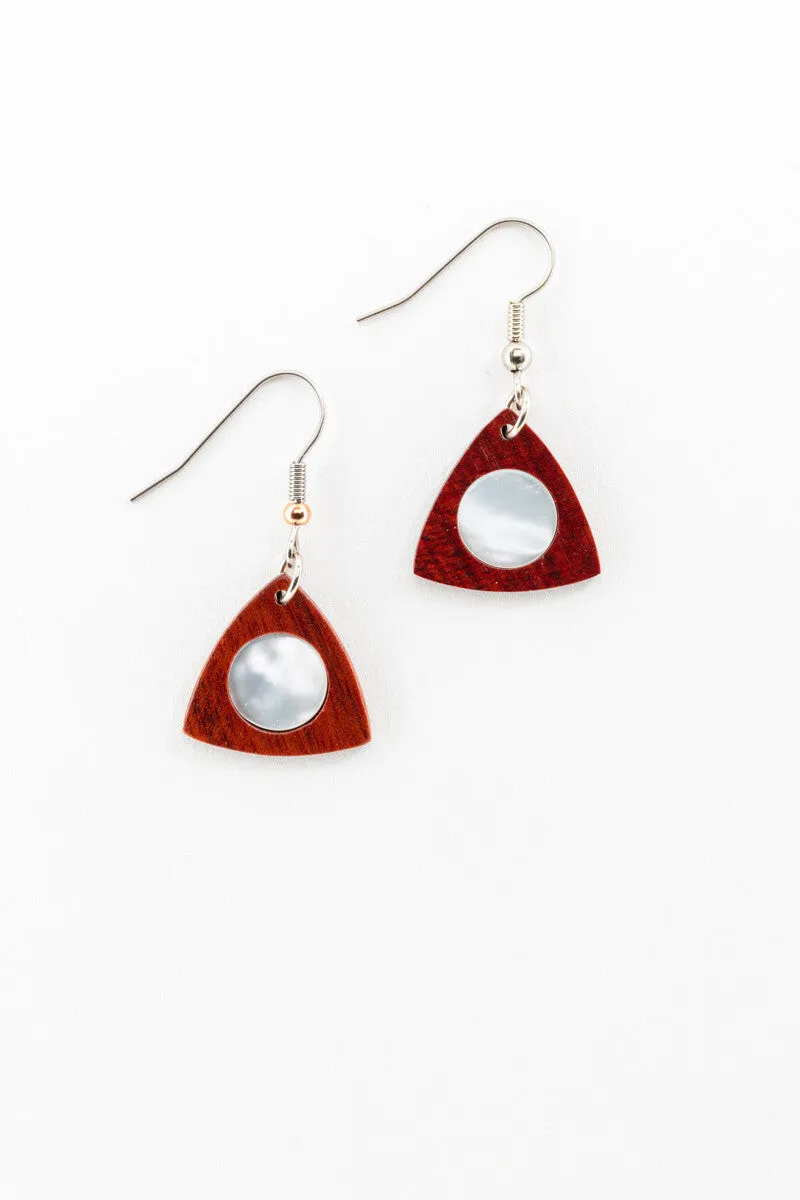 Earrings - Petite Mother of Pearl Fans