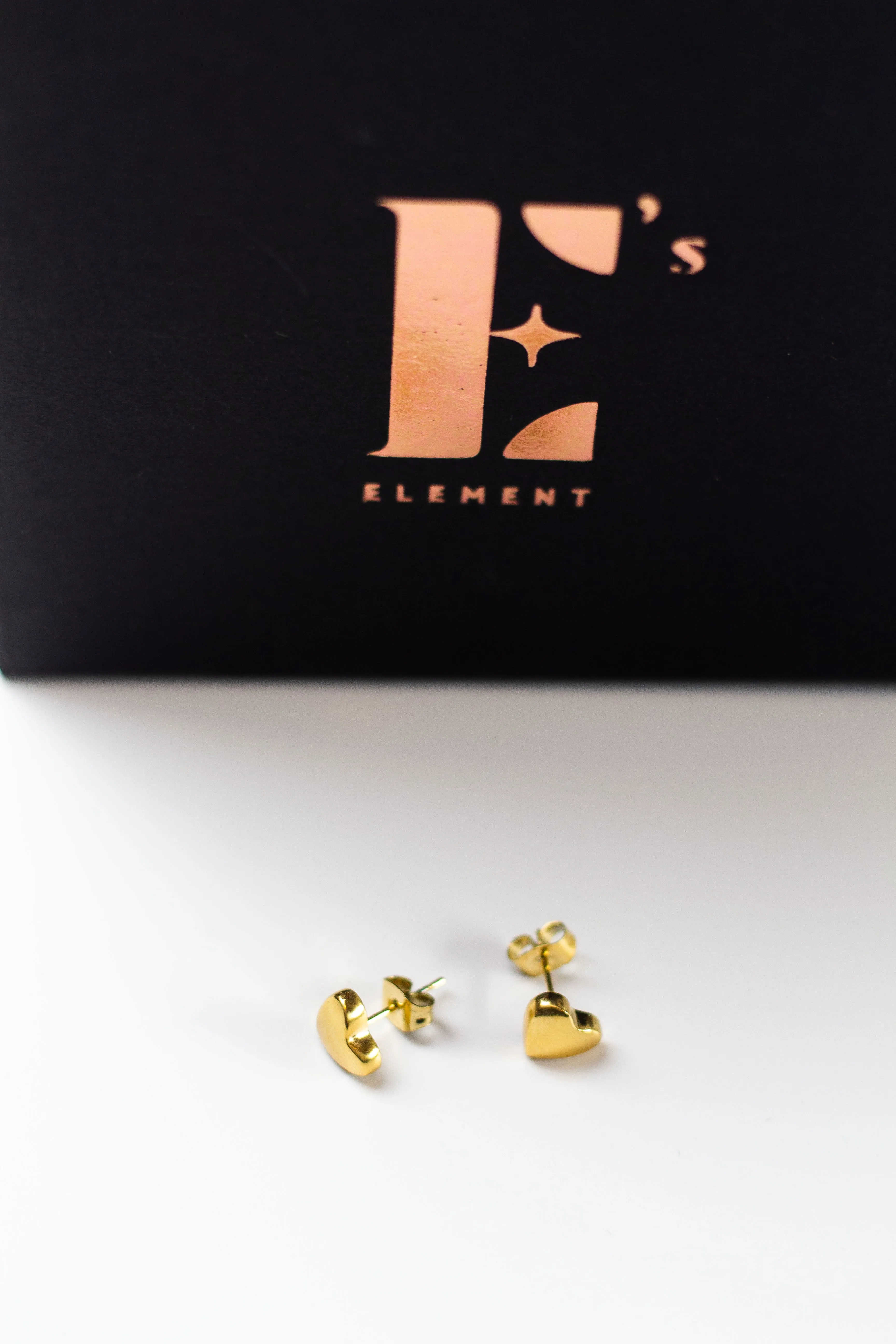 Ella's Element Dainty Heart Studs