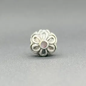 Estate Pandora SS Zinnia Clip Charm