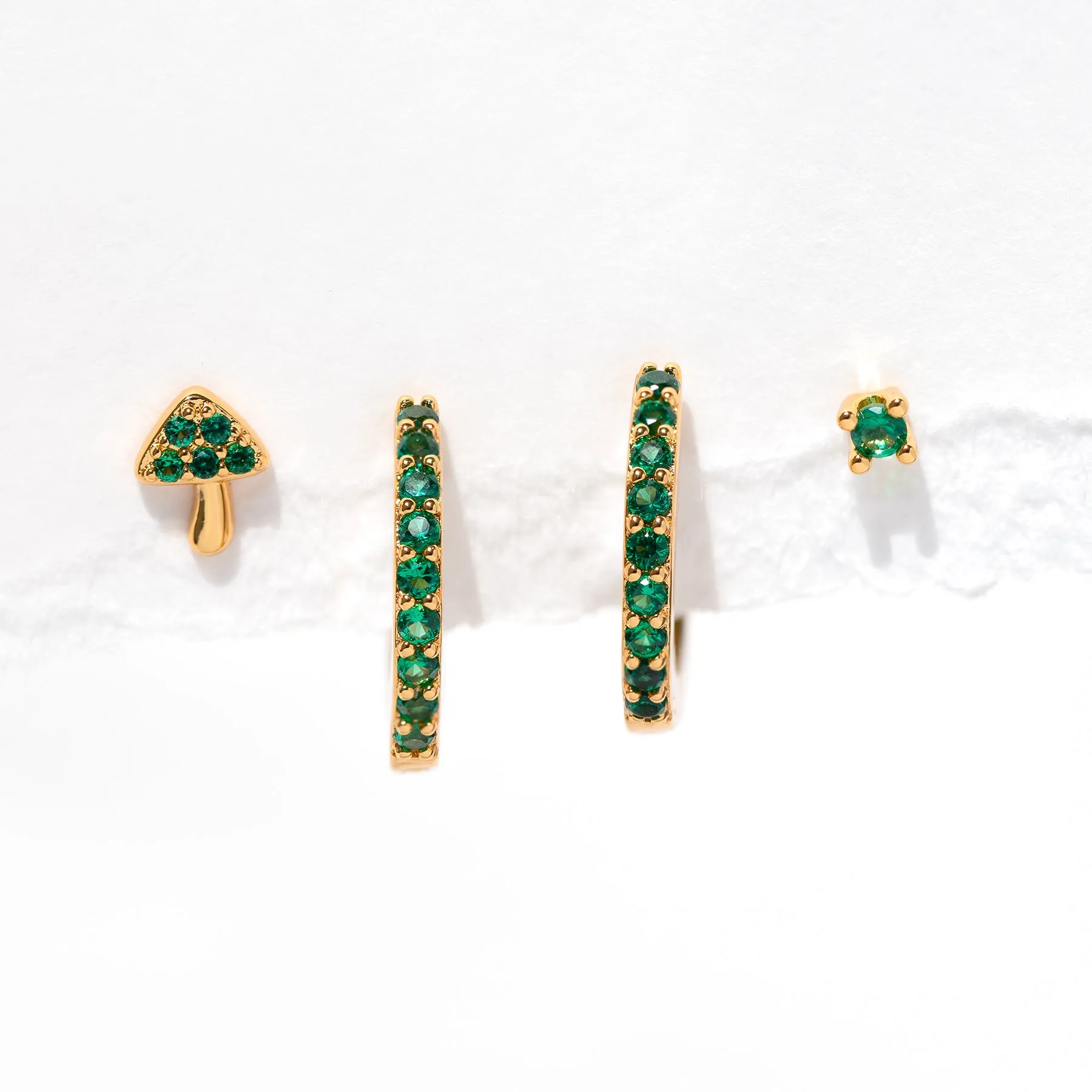 Everyday Emerald Earring Set