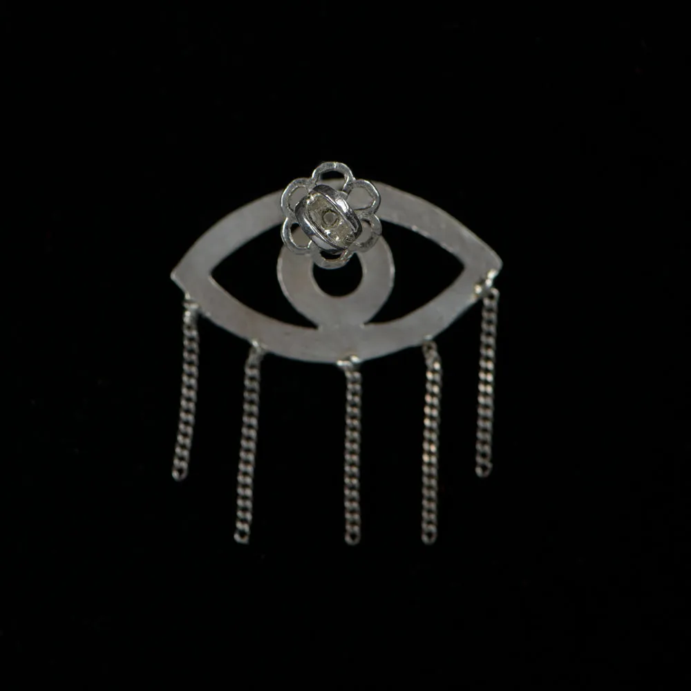 Evil Eye Handcrafted Sterling Silver Earring