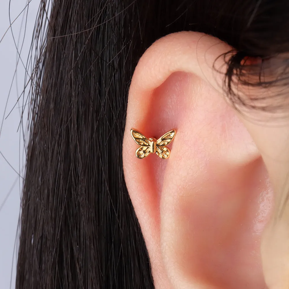 Exquisite Retro Butterfly Stud