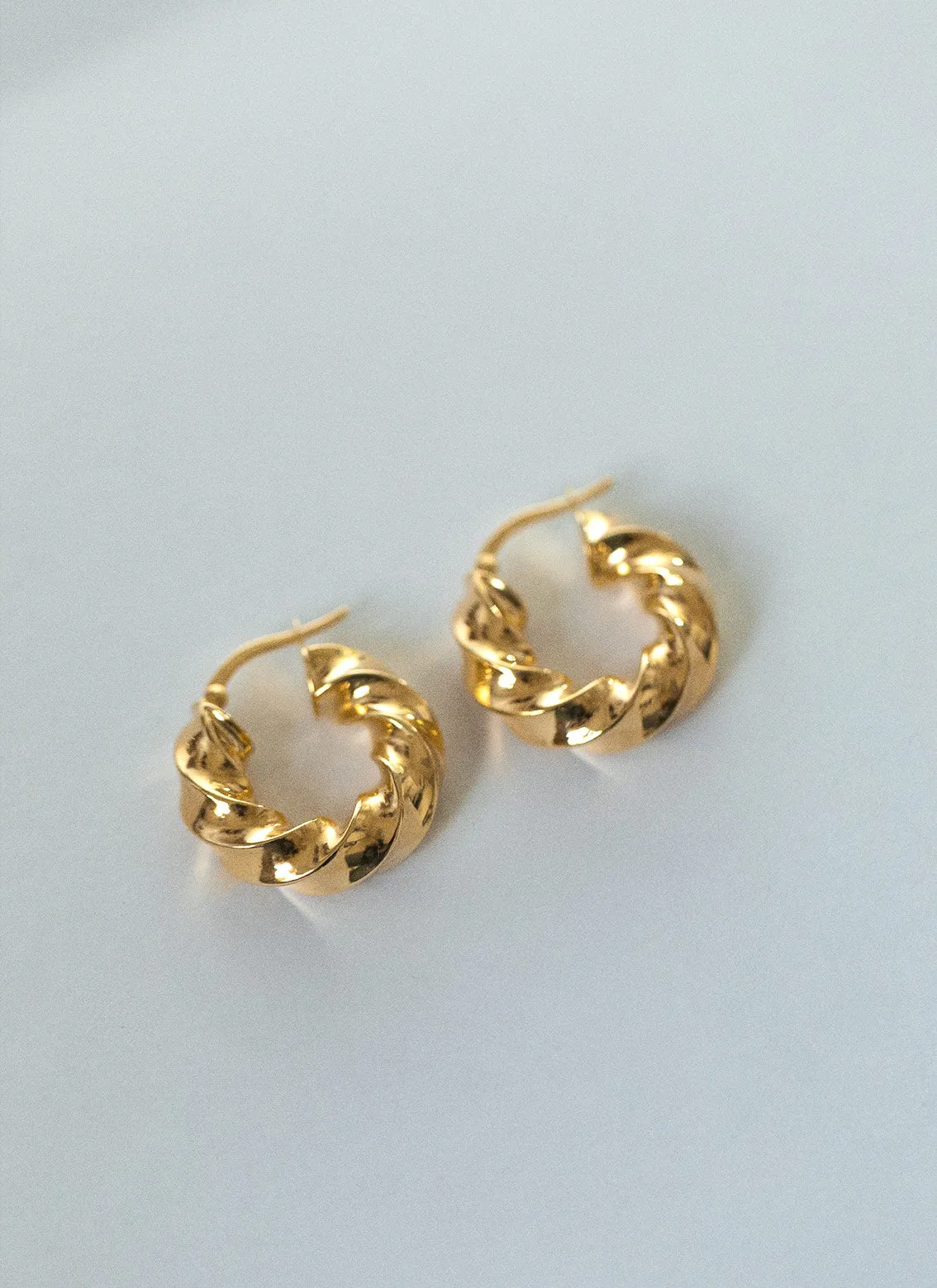 Fenna twisted earrings 14k gold