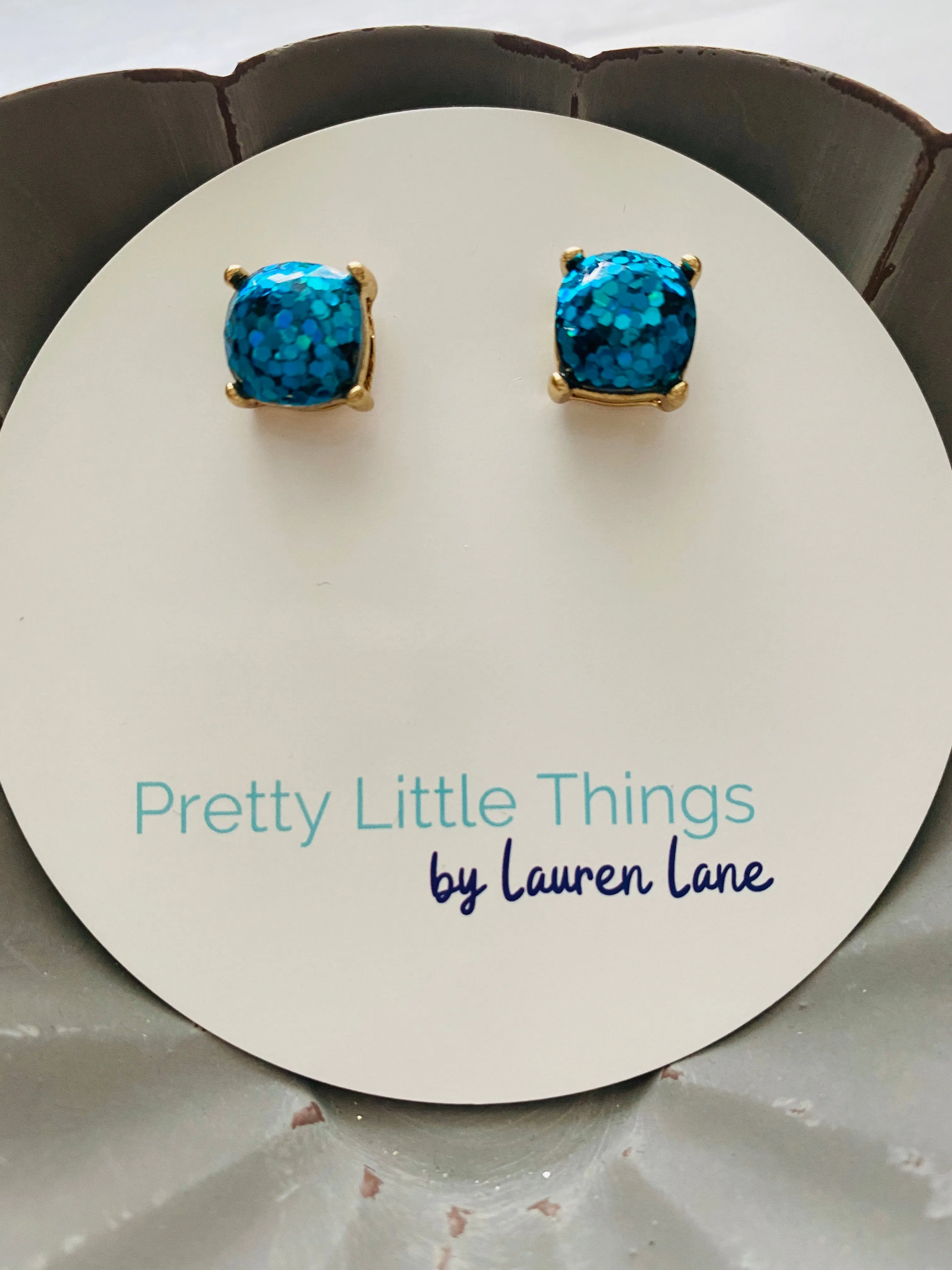 Glitter Studs Earrings