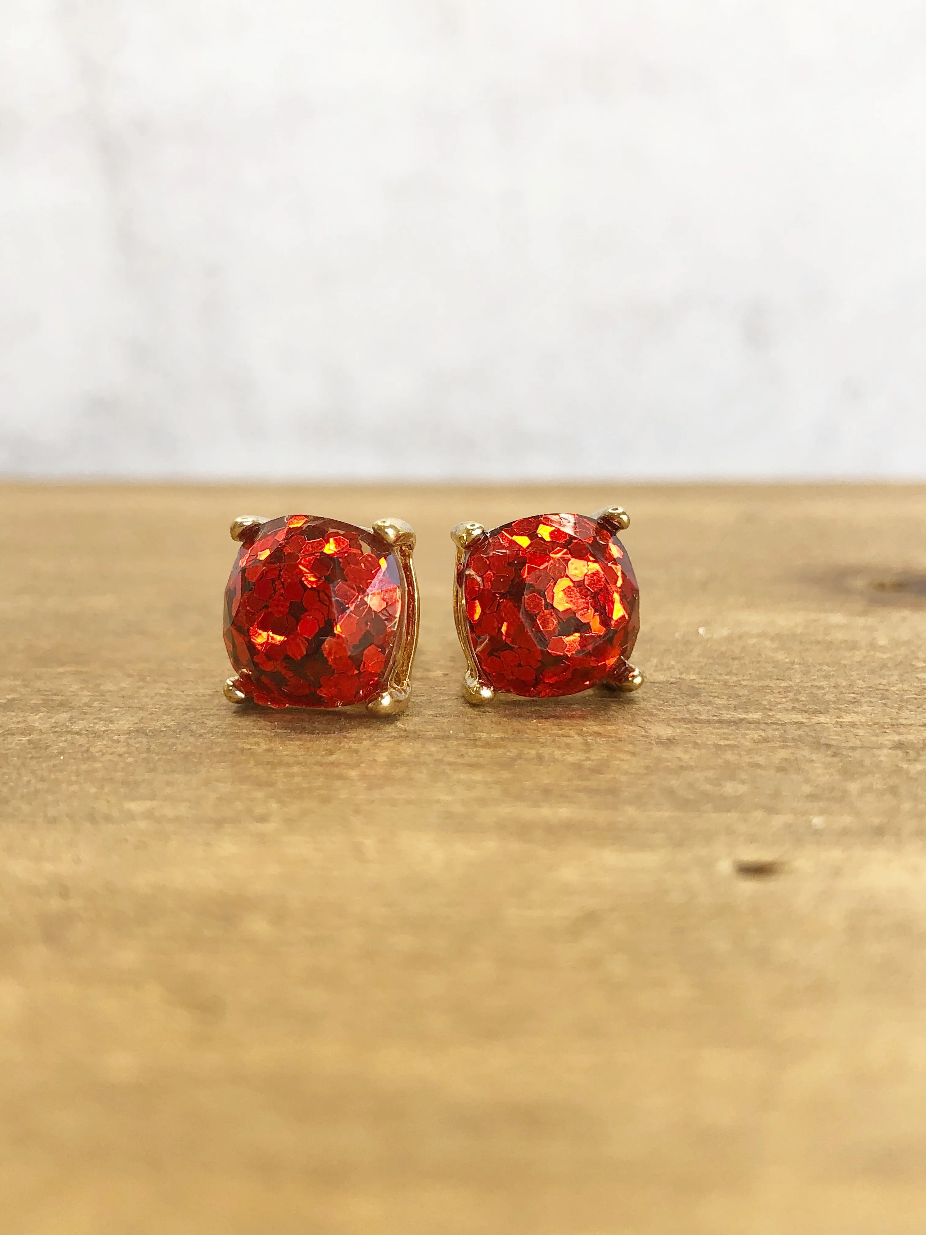 Glitter Studs Earrings