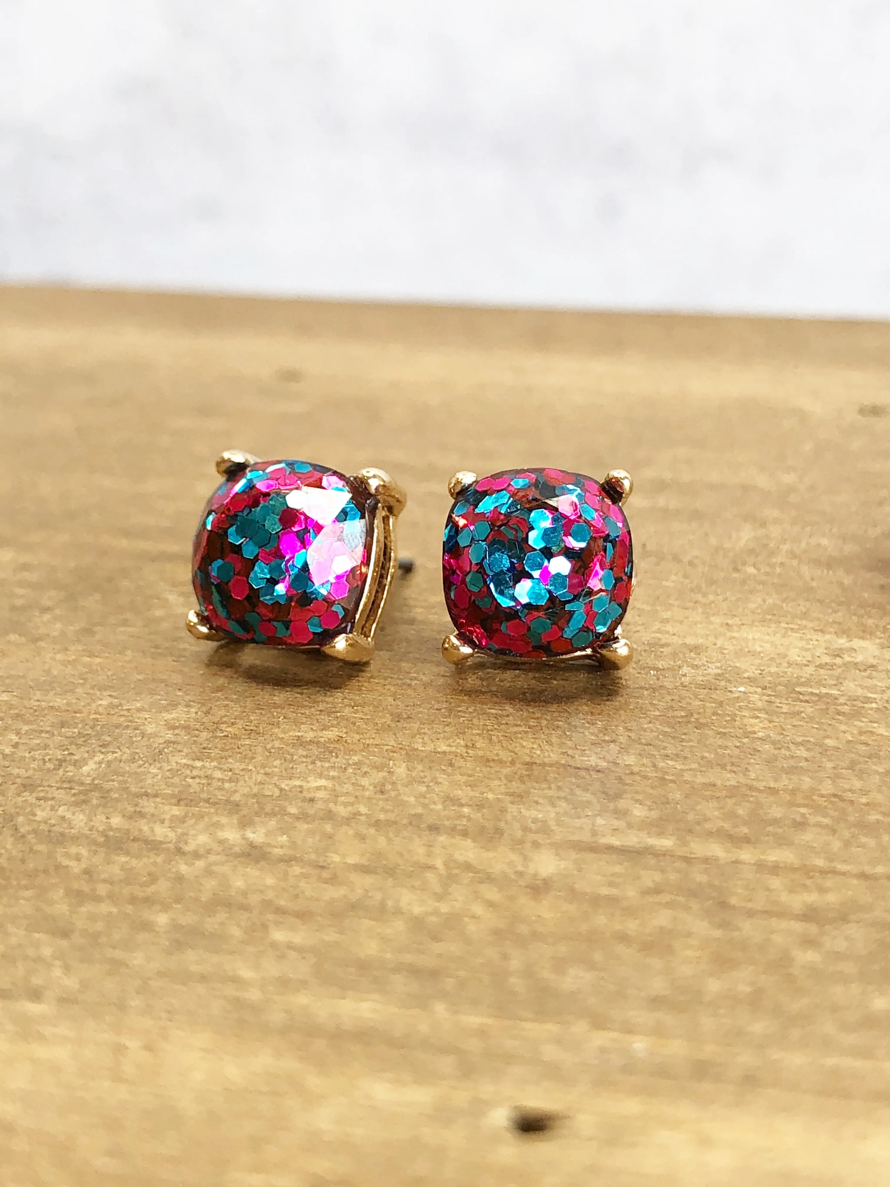 Glitter Studs Earrings