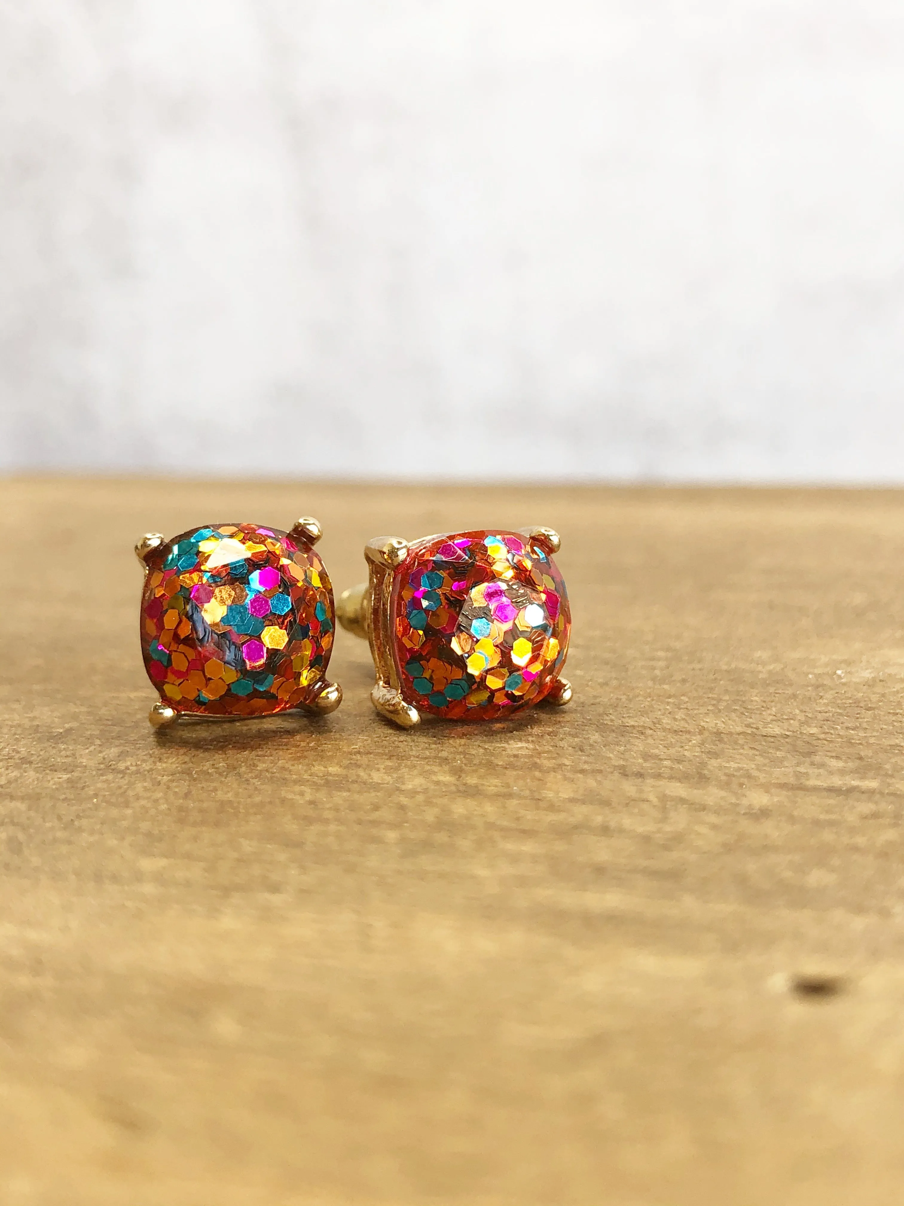 Glitter Studs Earrings