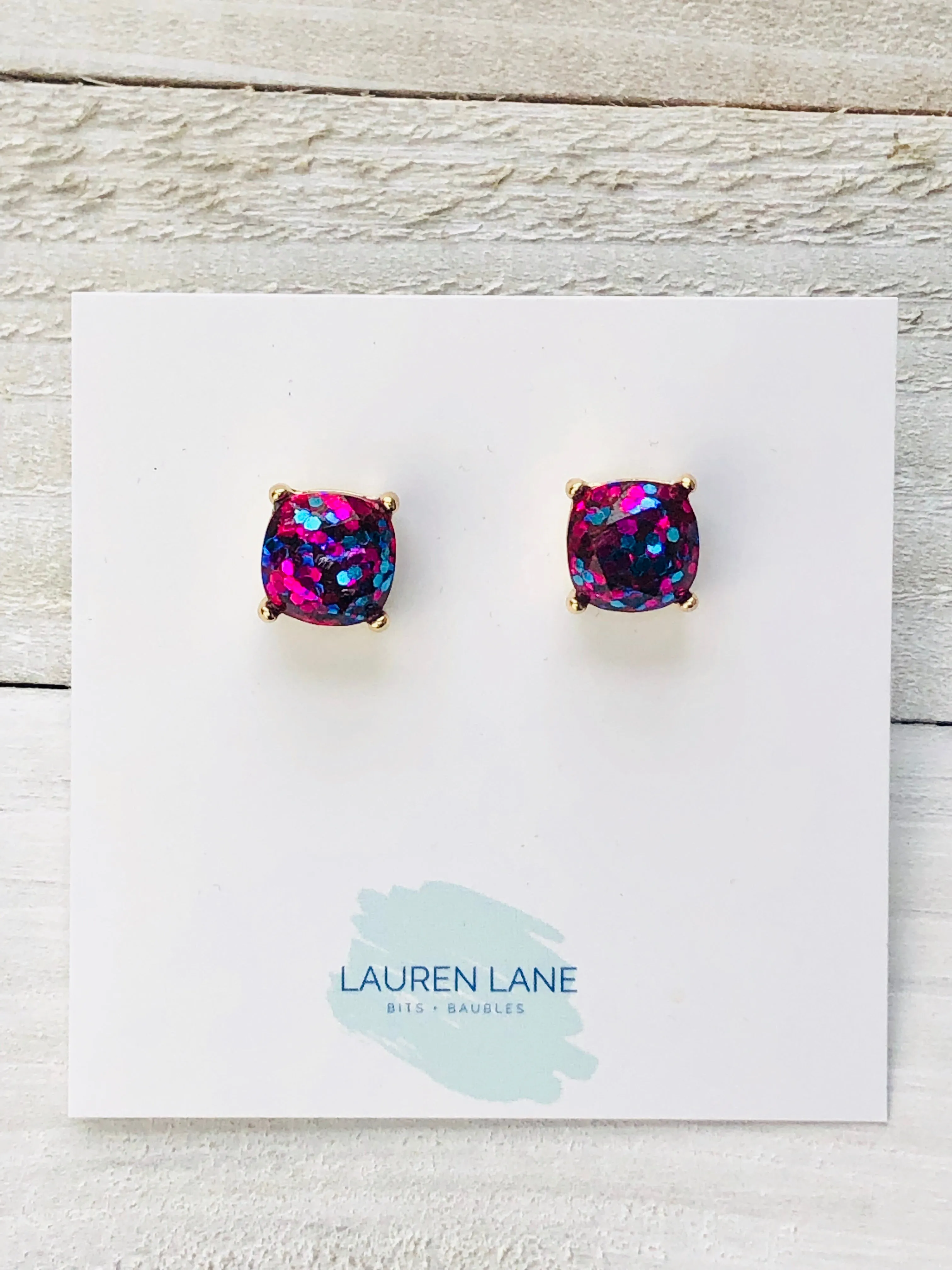 Glitter Studs Earrings