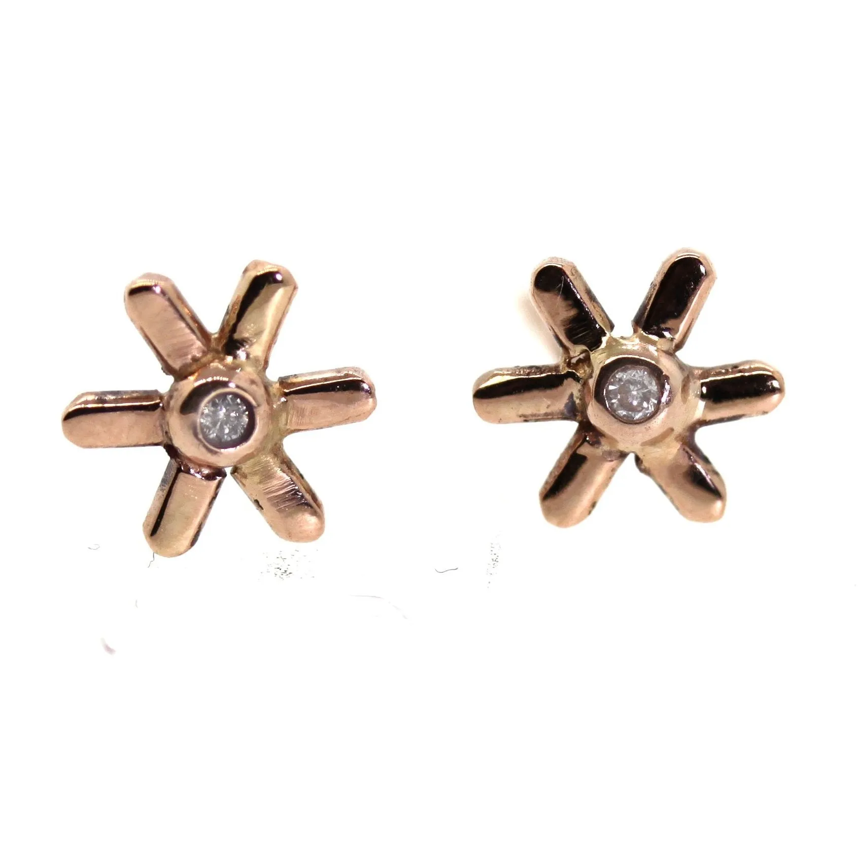 Gold Flower Studs