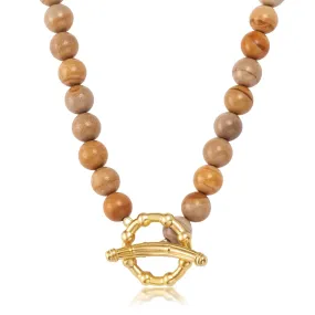 Golden Sunset Jasper Soleil Necklace