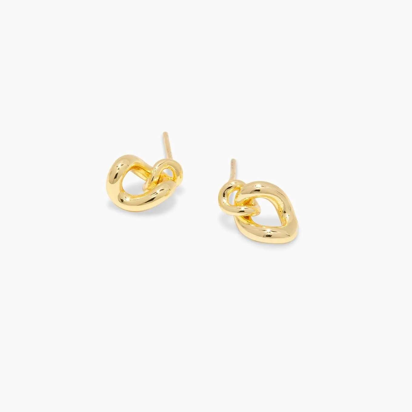 Gorjana Lou Link Interlocking Earrings (gold)