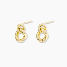 Gorjana Lou Link Interlocking Earrings (gold)