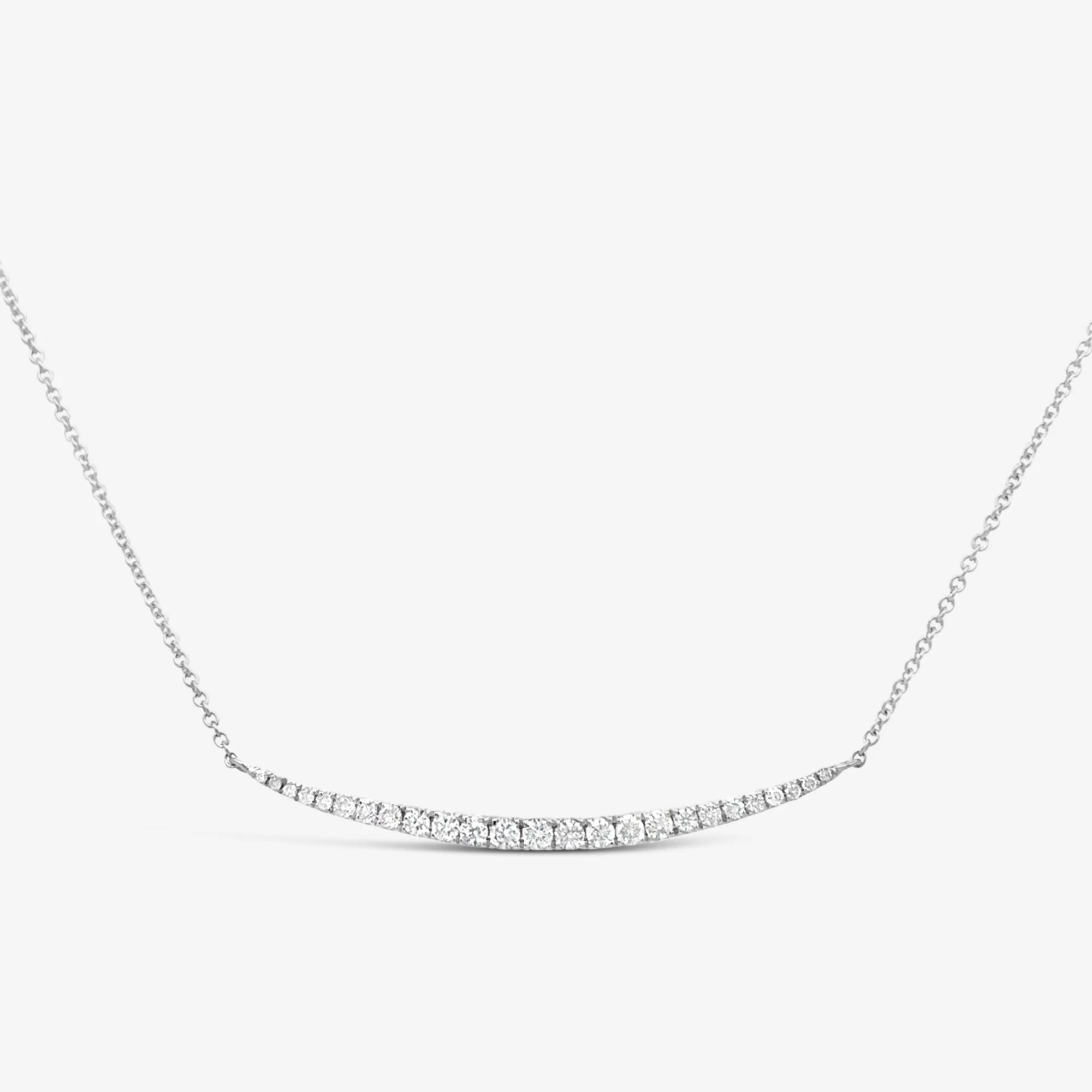 Graduated Curved Bar Necklace