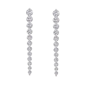 Graduated Diamond Earrings