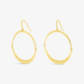 Graduated Half Moon Hoop Earring