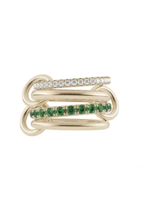 Halley Emerald Four Link Ring