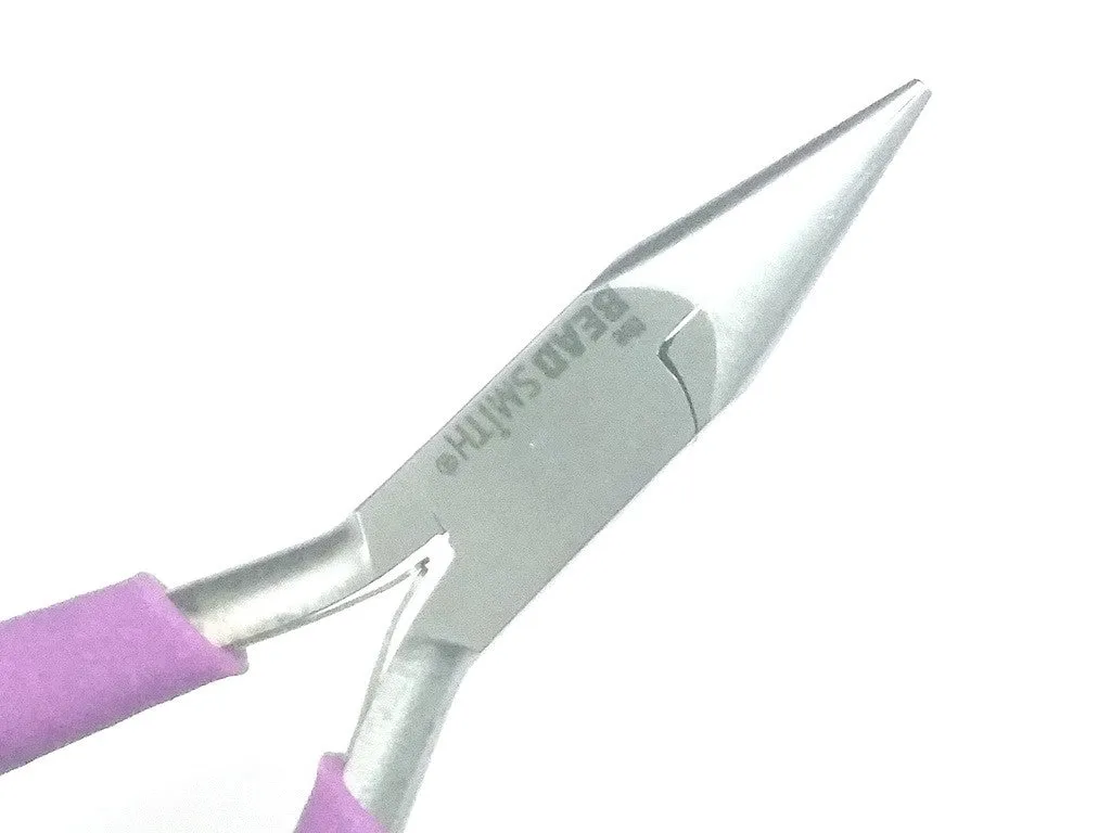 Heavy Duty Chain Nose Pliers, Purple Foam Cushion Grips, Beadsmith Brand, #PLW10