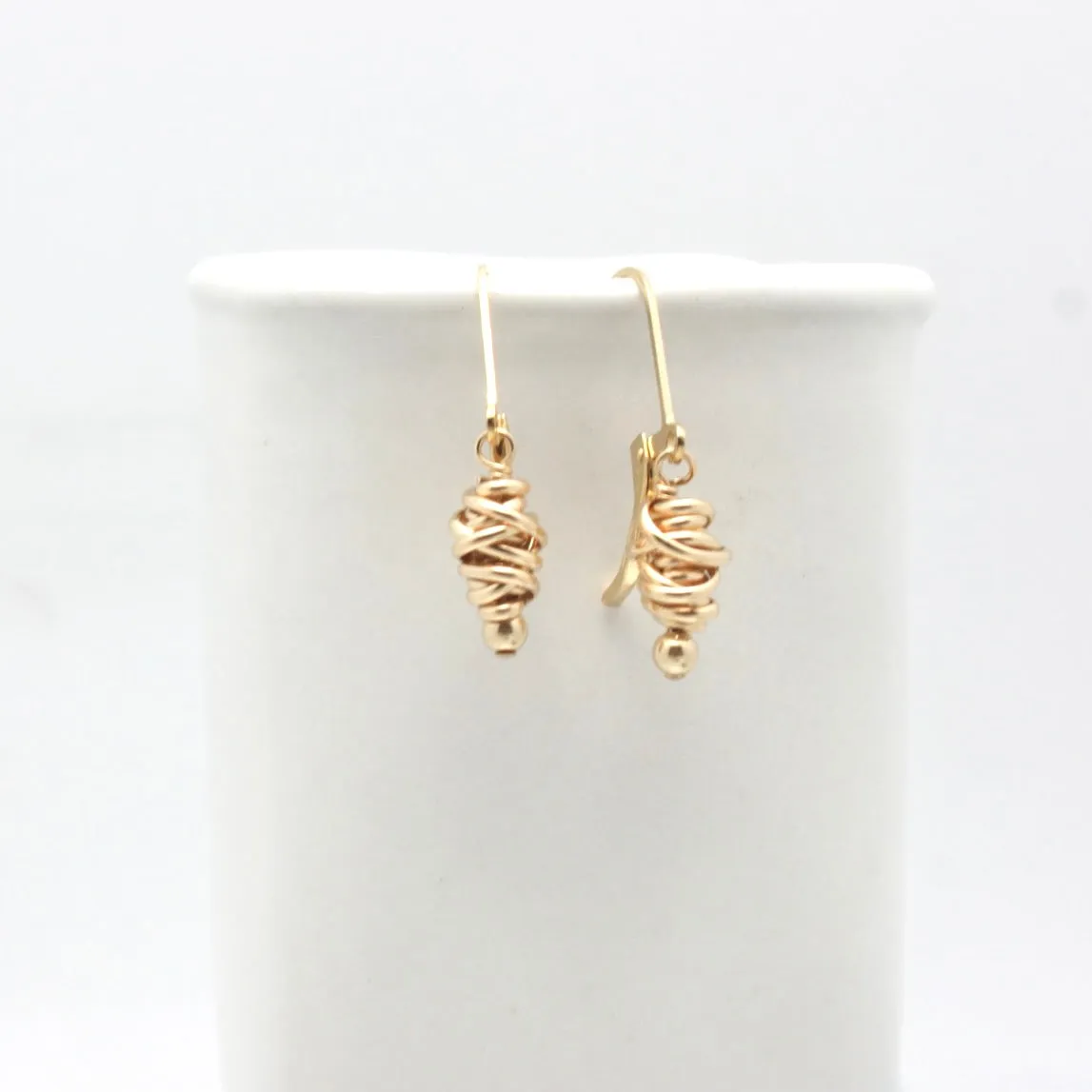 HERA Collection:  Hera Gold Wrapped Earrings