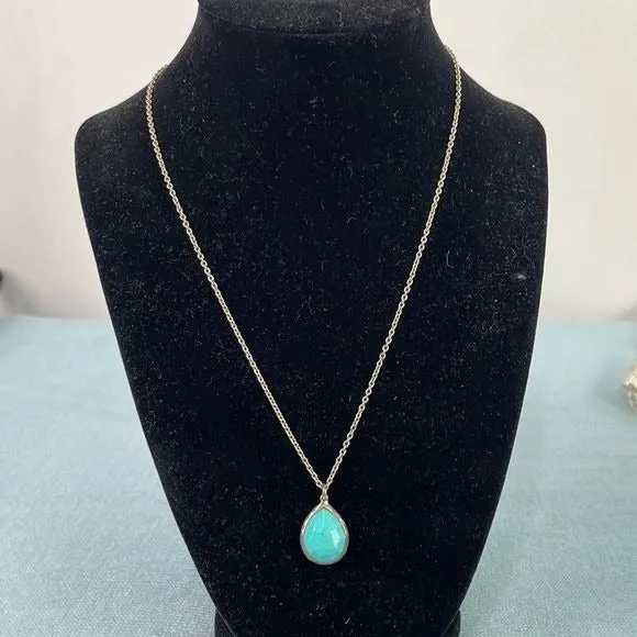 IppolitaSterlingTurquoise Oval Necklace