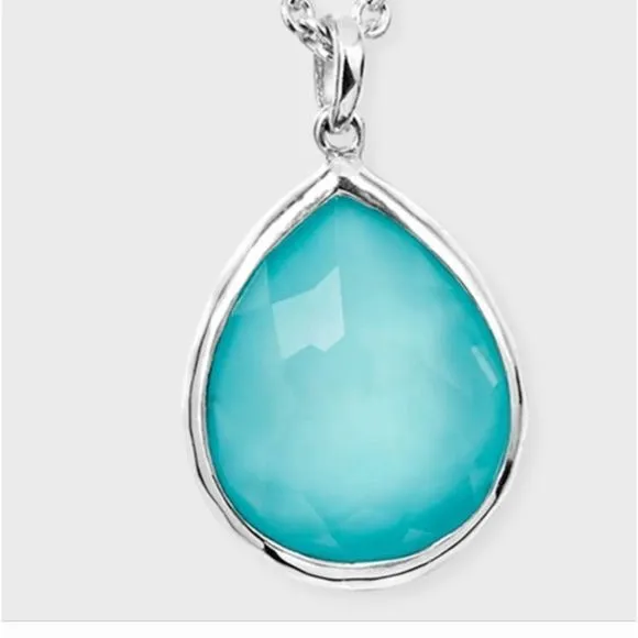 IppolitaSterlingTurquoise Oval Necklace